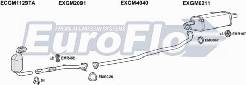 EuroFlo SZSPL13D 1001A - Система випуску ОГ autocars.com.ua