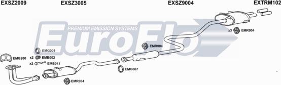 EuroFlo SZSWI13 1011B - Система випуску ОГ autocars.com.ua