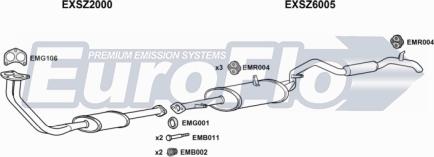 EuroFlo SZVIT16 3001B - Система випуску ОГ autocars.com.ua