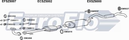 EuroFlo SZVIT16 3001D - Система випуску ОГ autocars.com.ua