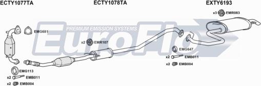 EuroFlo TYAVE22D 2001 - Система випуску ОГ autocars.com.ua