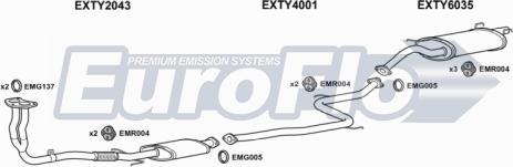 EuroFlo TYCOR13 1004A - Система випуску ОГ autocars.com.ua