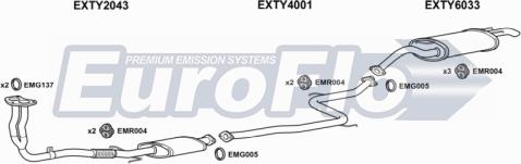 EuroFlo TYCOR13 1004B - Система випуску ОГ autocars.com.ua