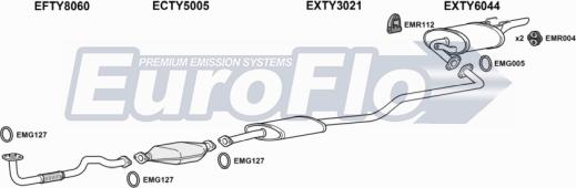 EuroFlo TYCOR16 1015F - Система випуску ОГ autocars.com.ua