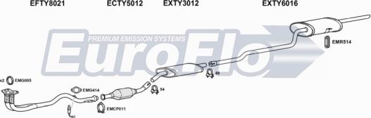 EuroFlo TYCOR16 2008 - Система випуску ОГ autocars.com.ua