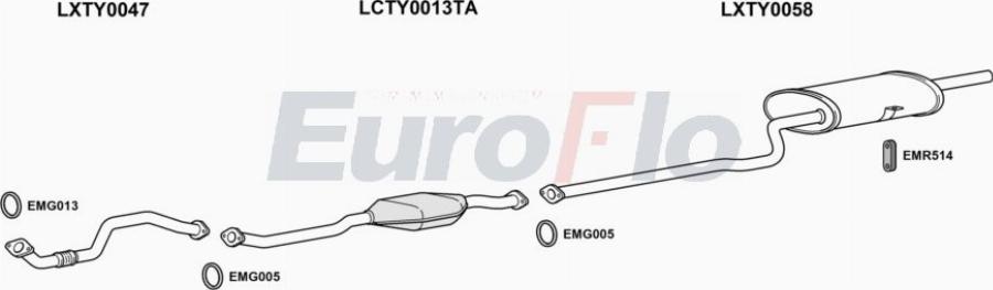 EuroFlo TYCOR18 0302LHD - Система випуску ОГ autocars.com.ua