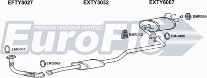 EuroFlo TYCOR20D 1001B - Система випуску ОГ autocars.com.ua