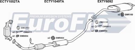 EuroFlo TYCOR20D 1015 - Система випуску ОГ autocars.com.ua