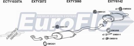 EuroFlo TYPRE20D 6001 - Система випуску ОГ autocars.com.ua