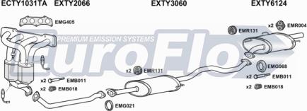 EuroFlo TYPRE24 6004B - Система випуску ОГ autocars.com.ua