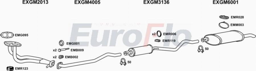 EuroFlo VLAST13 1004A00 - Система випуску ОГ autocars.com.ua