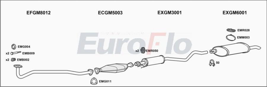 EuroFlo VLAST16 1015A00 - Система випуску ОГ autocars.com.ua