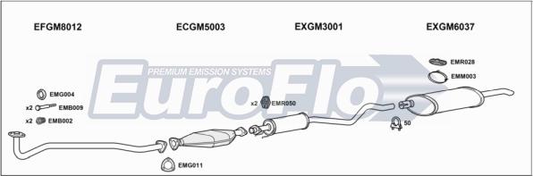 EuroFlo VLAST14 2004B - Система випуску ОГ autocars.com.ua