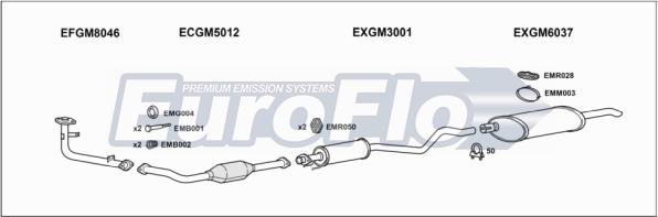 EuroFlo VLAST14 2001B - Система випуску ОГ autocars.com.ua