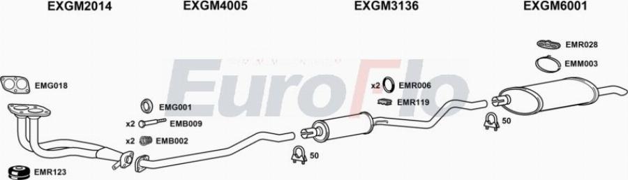 EuroFlo VLAST16 1004A00 - Система випуску ОГ autocars.com.ua