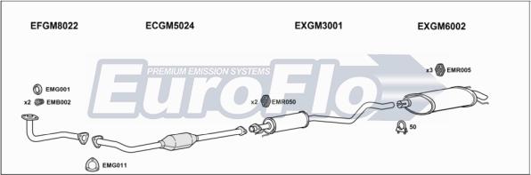 EuroFlo VLAST16 1015B - Система випуску ОГ autocars.com.ua