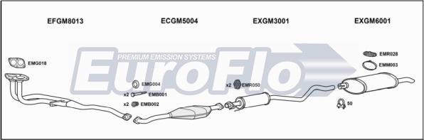 EuroFlo VLAST16 1018A - Система випуску ОГ autocars.com.ua