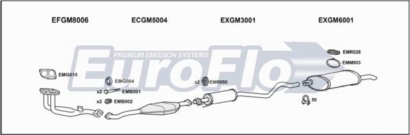 EuroFlo VLAST16 1018B - Система випуску ОГ autocars.com.ua