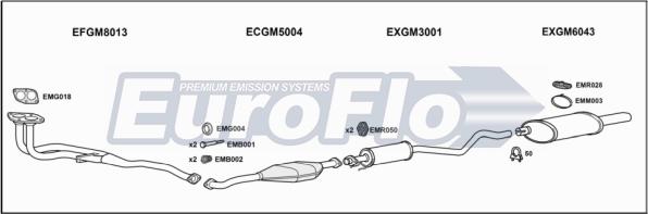 EuroFlo VLAST16 1018D - Система випуску ОГ autocars.com.ua