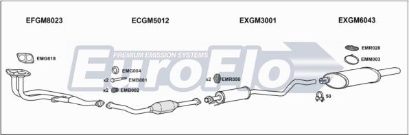 EuroFlo VLAST16 1018E - Система випуску ОГ autocars.com.ua