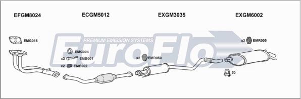 EuroFlo VLAST16 1022D - Система випуску ОГ autocars.com.ua