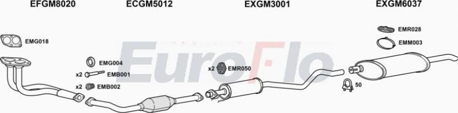 EuroFlo VLAST16 2008A00 - Система випуску ОГ autocars.com.ua