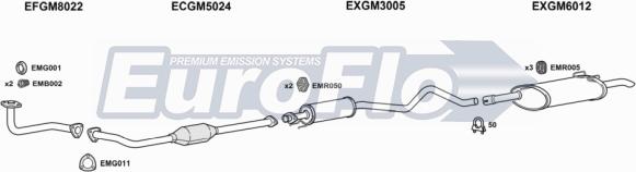 EuroFlo VLAST16 7011A - Система випуску ОГ autocars.com.ua