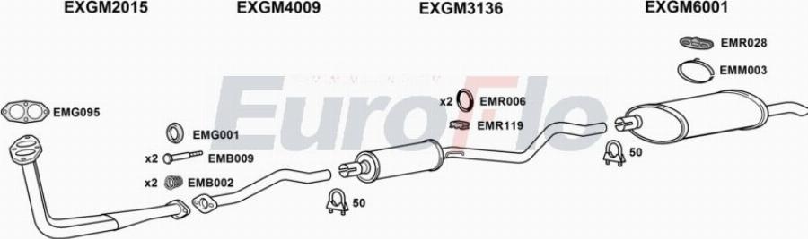 EuroFlo VLAST16D 1004A00 - Система випуску ОГ autocars.com.ua