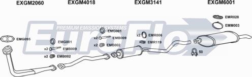 EuroFlo VLAST16D 1004F - Система випуску ОГ autocars.com.ua