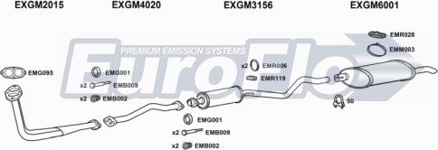 EuroFlo VLAST17D 1001 - Система випуску ОГ autocars.com.ua