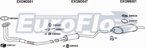 EuroFlo VLAST17D 1004B - Система випуску ОГ autocars.com.ua