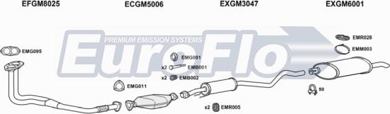EuroFlo VLAST17D 1004C - Система випуску ОГ autocars.com.ua