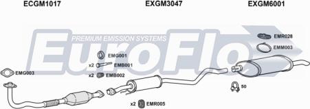 EuroFlo VLAST17D 1008A - Система випуску ОГ autocars.com.ua