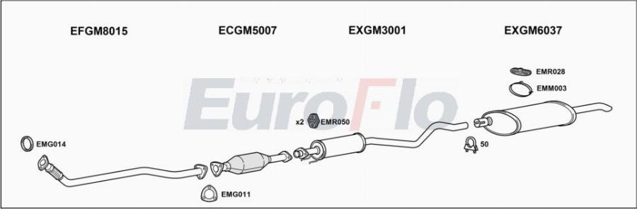 EuroFlo VLAST17D 2008A00 - Система випуску ОГ autocars.com.ua