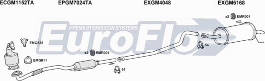 EuroFlo VLAST17D 3032C - Система випуску ОГ autocars.com.ua