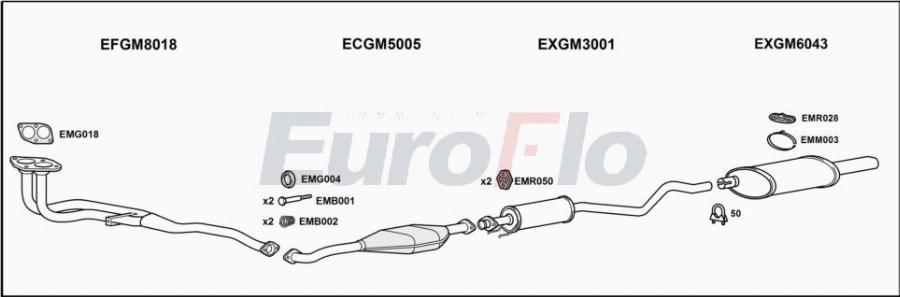 EuroFlo VLAST20 1008A00 - Система випуску ОГ autocars.com.ua