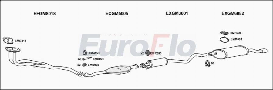EuroFlo VLAST20 2001A00 - Система випуску ОГ autocars.com.ua