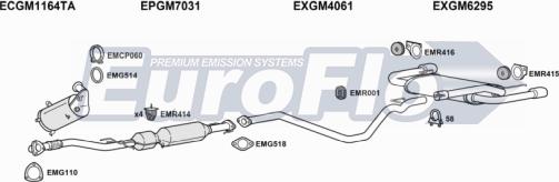 EuroFlo VLAST20D 4004 - Система випуску ОГ autocars.com.ua