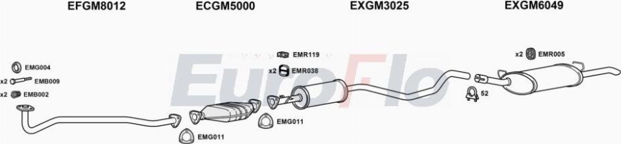 EuroFlo VLCAV16 2015A00 - Система випуску ОГ autocars.com.ua