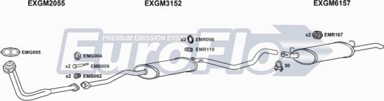 EuroFlo VLCAV16D 2001 - Система випуску ОГ autocars.com.ua