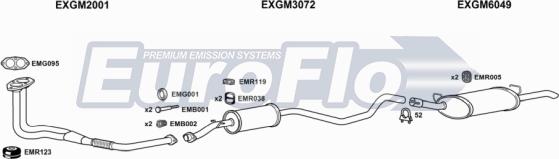 EuroFlo VLCAV17D 2001B - Система випуску ОГ autocars.com.ua
