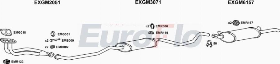 EuroFlo VLCAV18 2001A00 - Система випуску ОГ autocars.com.ua