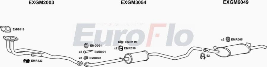 EuroFlo VLCAV18 2004A00 - Система випуску ОГ autocars.com.ua