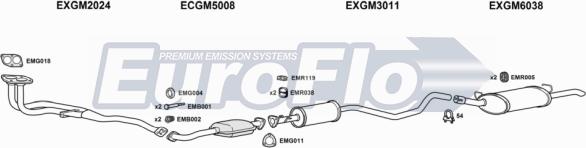 EuroFlo VLCAV18 2008B - Система випуску ОГ autocars.com.ua