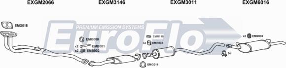 EuroFlo VLCAV20 1011B - Система випуску ОГ autocars.com.ua