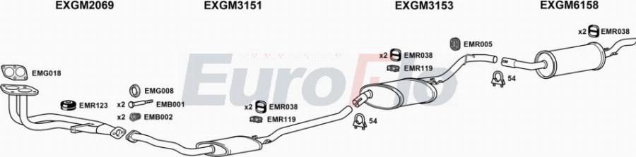 EuroFlo VLCAV20 2015A00 - Система випуску ОГ autocars.com.ua