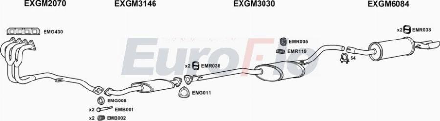 EuroFlo VLCAV20 2022A00 - Система випуску ОГ autocars.com.ua
