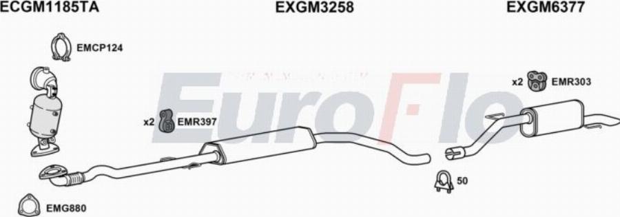 EuroFlo VLCOR10 1022B - Система випуску ОГ autocars.com.ua