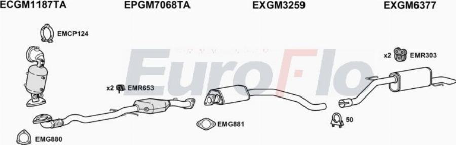 EuroFlo VLCOR10 1022H - Система випуску ОГ autocars.com.ua