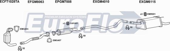 EuroFlo VLCOR13D 1001D - Система випуску ОГ autocars.com.ua